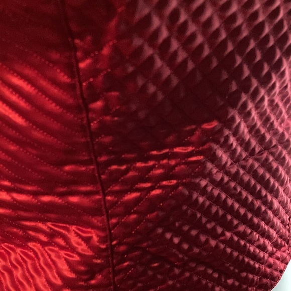 Cacique quilted red cropped bustier with adjustable straps size 22/24 - Picture 6 of 6